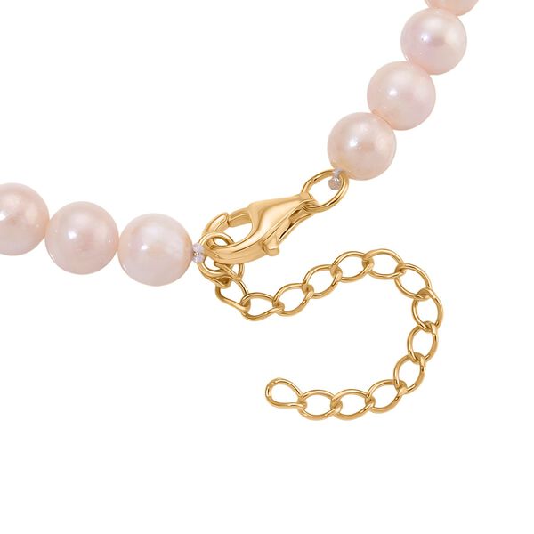 D'Joy Japanisches Akoya Perle 17+5cm Armband, 925 Silber vergoldet image number 4