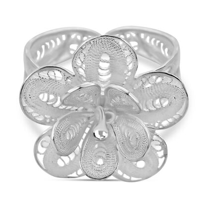 Royal Bali Kollektion - 925 Silber Ringe (Größe 17.00) ca. 4,78g