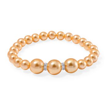 Goldenes Muschelkernperle Schmuckset