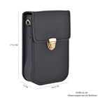 Crossbody Tasche mit RFID Schutz, 10,6x17,6x5cm, Riemen 117cm, schwarz image number 6