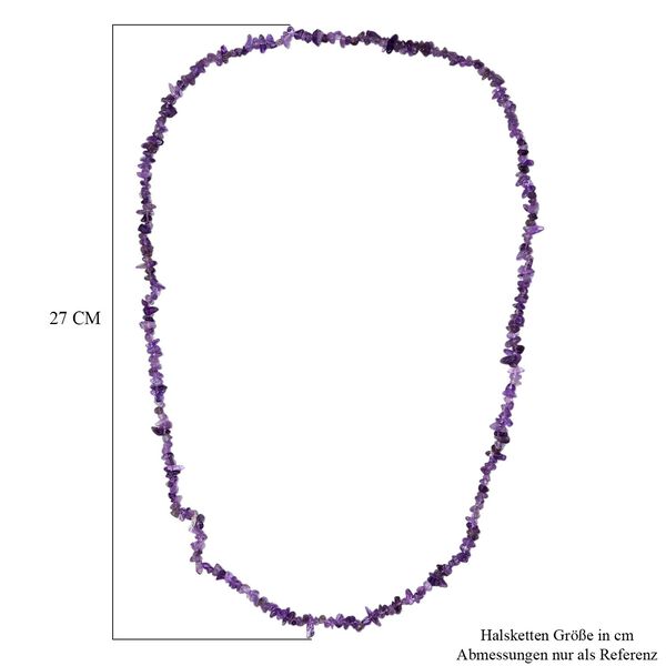 AA afrikanische Amethyst 70cm Halskette - 150 ct. image number 6