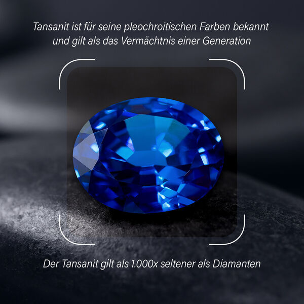 AA Tansanit und I2-I3 Diamant Ballerina Ring in 585 Gold - 1,78 ct. image number 3