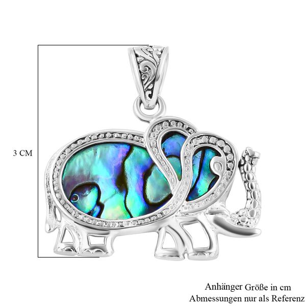 Royal Bali Kollektion- Abalone Muschel Elefant Anh&auml;nger image number 6