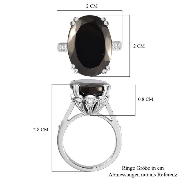 Elite Shungit und Zirkon Ring - 7,44 ct. image number 7
