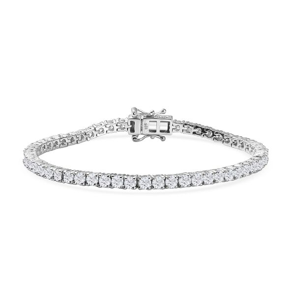 Moissanit 19cm Armband - 5,89 ct.