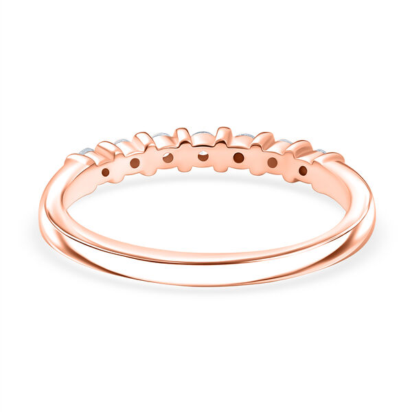 LUXURIANT SI-GH Labor Diamant Ring, 925 Silber ros&eacute;vergoldet - 0,20 ct. image number 6