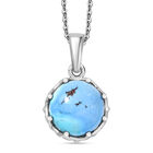 D'Joy Goldenhill T&uuml;rkis Schmuckset ca. 50 cm 925 Silber rhodiniert ca. 4,48 ct