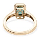 AAA sambischer Smaragd Solitär-Ring, 585 Gelbgold  ca. 0,96 ct image number 5
