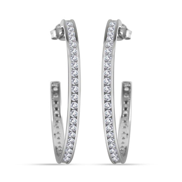 Wei&szlig;e Zirkonia-Ohrringe - 5,17 ct.