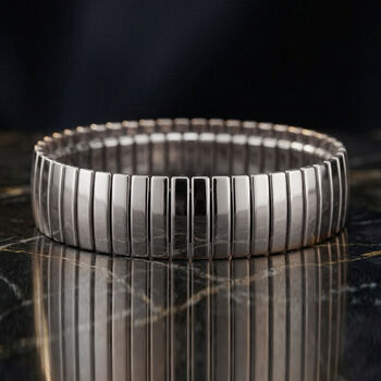 Flexibles Armband in Silberton