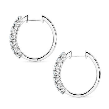 D'Joy Lab Grown Diamant Ohrringe 925 Silber Rhodiniert (10-15 Werktage Lieferzeit) ca. 1.00 ct
