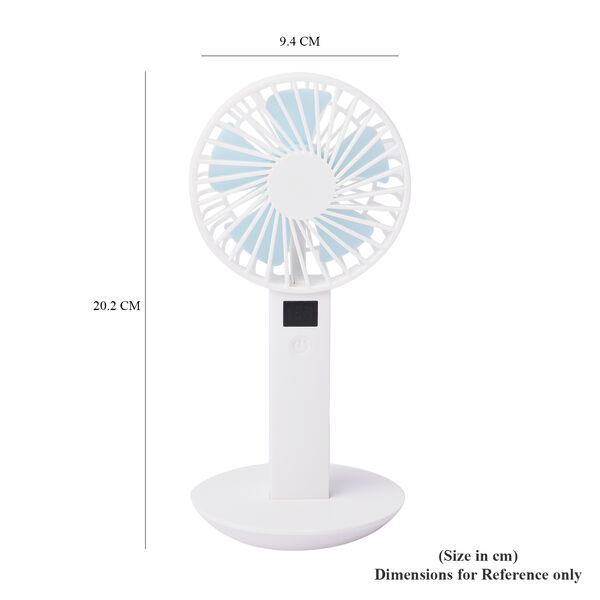 Mini Ventilator mit 5 Lüfterflügeln, Weiß image number 6