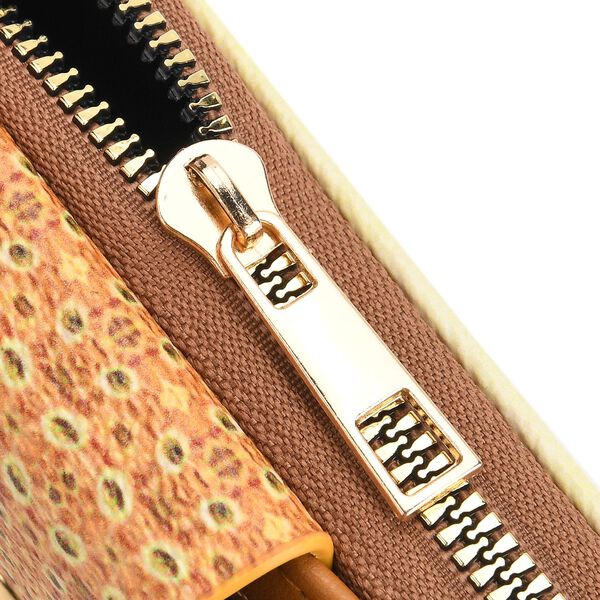 Langbörse mit Alphonse-Mucha-Motiv, 19x4x9 cm, Gold image number 8