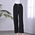 Strickhose f&uuml;r Damen mit Metallketten, XL, 104cm, Schwarz