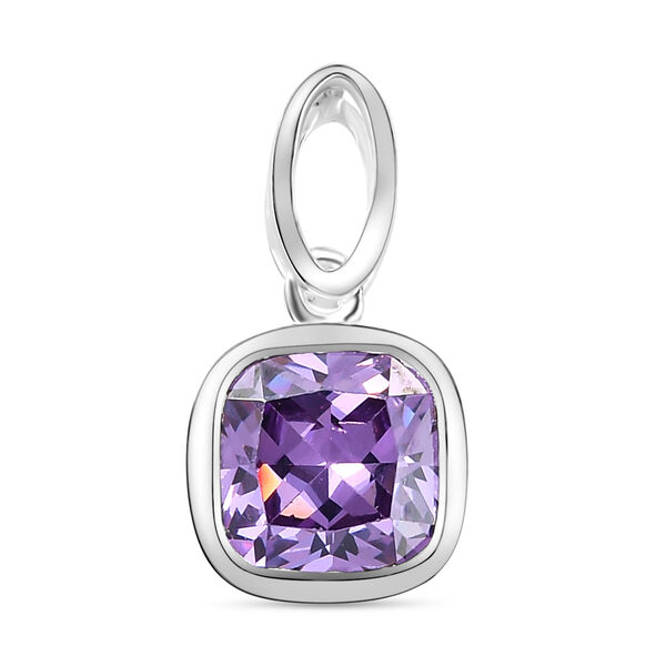 LUSTRO STELLA - Amethyst Zirkonia-Anh&auml;nger, 925 Silber ca. 3,59 ct