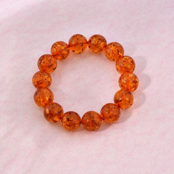Synthetischer Bernstein Armband 19 cm image number 1