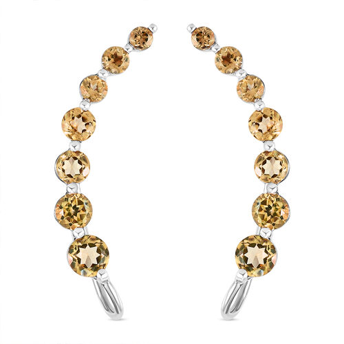 Citrin-Ohrringe in Silber, 2,37 ct. image number 0