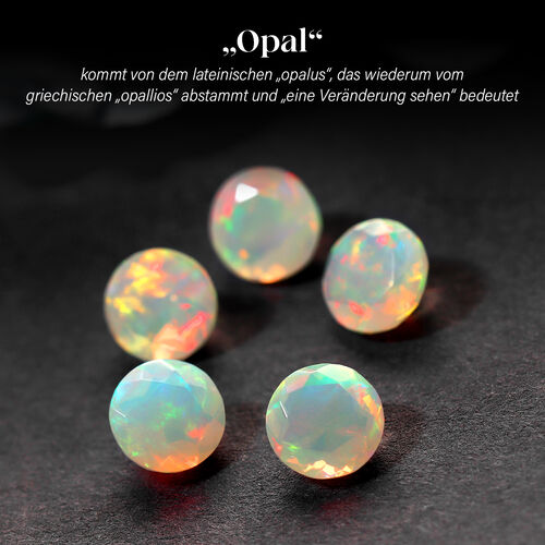 GP Trionfo Lady Kiss Kollektion - AA äthiopischer Welo Opal, schwarzer Spinell, Zirkon, Chromdiopsid und blauer Saphir-Anhänger mit 45cm Kette - 1,25 ct. image number 1