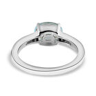 Espirito Santo Aquamarin und weißer Zirkon-Ring, 925 Silber platiniert  ca. 1,21 ct image number 5