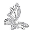 Lustro Stella Weißer Zirkonia Anhänger 925 Silber rhodiniert