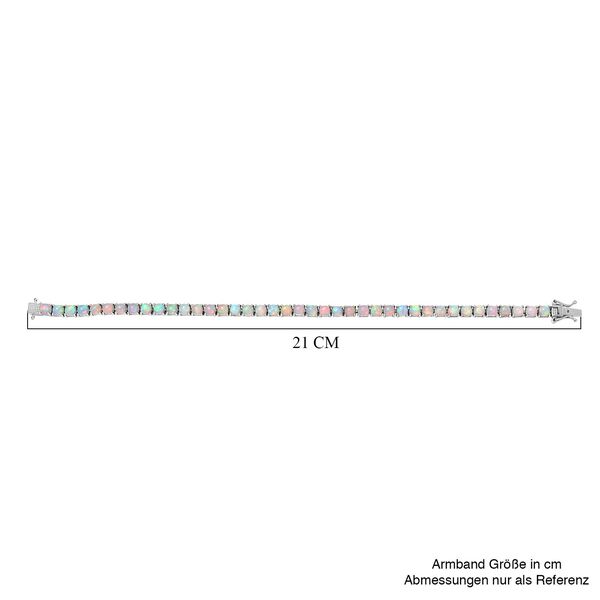 AA Nat&uuml;rlicher, &auml;thiopischer Welo Opal Armband ca. 20 cm 925 Silber rhodiniert ca. 9,04 ct. image number 5