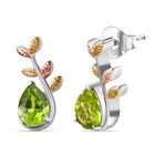 Peridot Ohrringe 925 Silber ca. 1,91 ct.