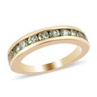 Demantoid Granat Band Ring 925 Silber Gelbgold Vermeil image number 3