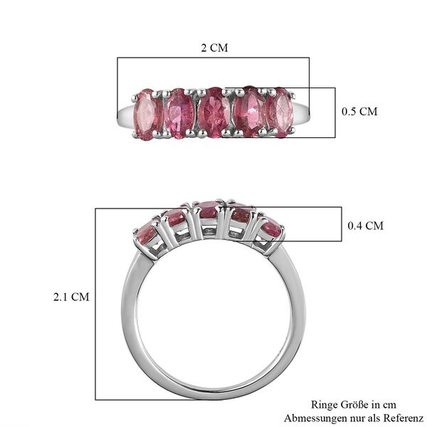 Rosa Turmalin-Ring, 1,08 ct. image number 7