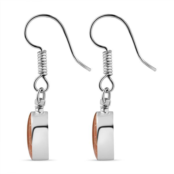 Feueropal Matrix Ohrringe Messing ca. 6.00 ct image number 4