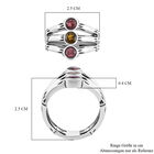 Royal Bali Kollektion - Mehrfach-Turmalin Ring, 925 Silber  ca. 1,50 ct image number 5