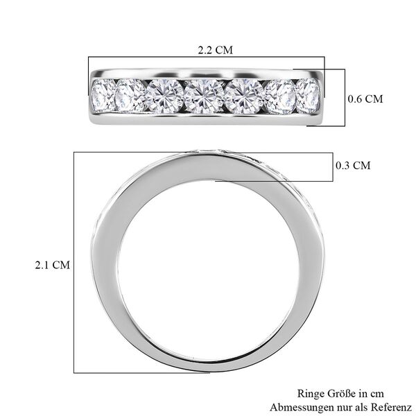 Moissanit Ring- 1,06 ct. image number 4