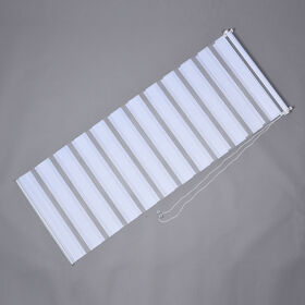 Easy-Klemm - 2-lagiges Fensterrollo, Größe 70x150 cm, Weiß 