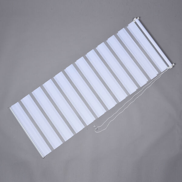 Easy-Klemm - 2-lagiges Fensterrollo, Gr&ouml;&szlig;e 70x150 cm, Wei&szlig;&nbsp;