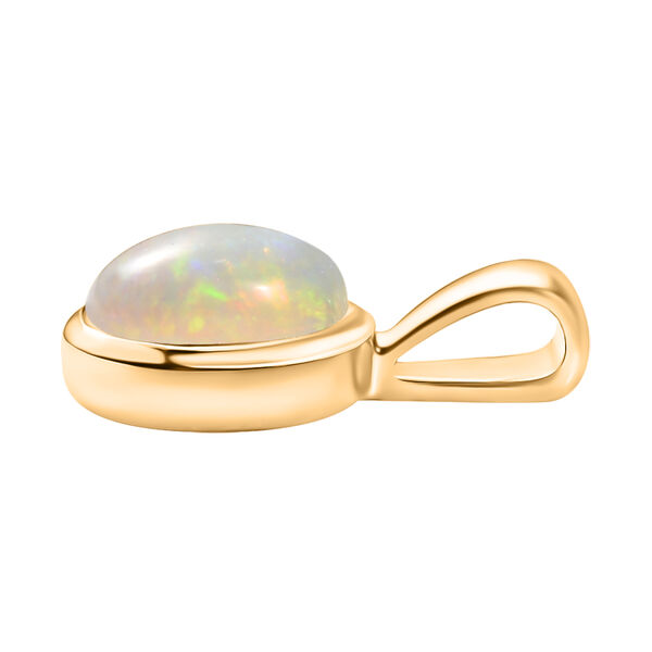 AA nat&uuml;rliches, &auml;thiopisches Welo Opal-Schmuckset, 925 Silber vergoldet - 1,89 ct. image number 8