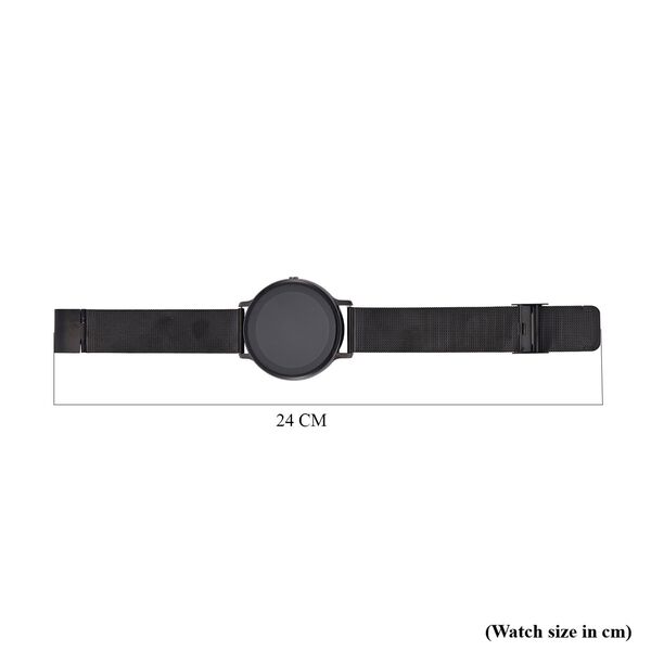 Eleganz Mesh HiWatch Plus, Schwarz Smartwatch mit Dual-Modus Bluetooth, 1,28 IPS Display und Wassergeschütztes Design image number 11
