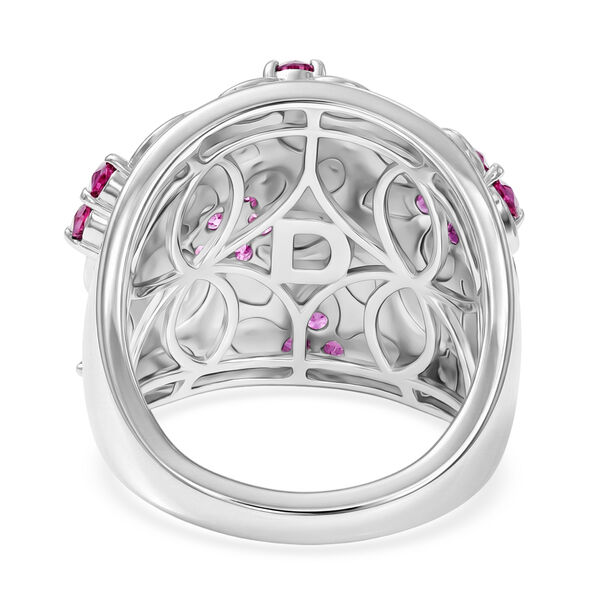 D'Joy AA Nat&uuml;rlicher Rhodolith Granat Ring 925 Silber rhodiniert (Gr&ouml;&szlig;e 17.00) ca. 1,66 ct image number 5