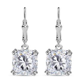 J Francis gefertigt mit SWAROVSKI- Weiße Swarvoski Kristall Ohrringe