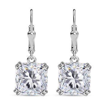 J Francis gefertigt mit SWAROVSKI- Wei&szlig;e Swarvoski Kristall Ohrringe