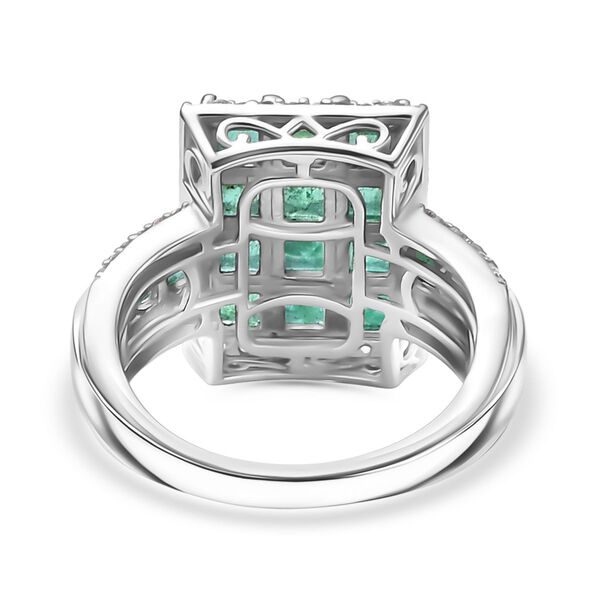 D&rsquo;joy AA Smaragd Ring 925 Silber rhodiniert (Gr&ouml;&szlig;e 18.00) ca. 3,15 ct image number 6