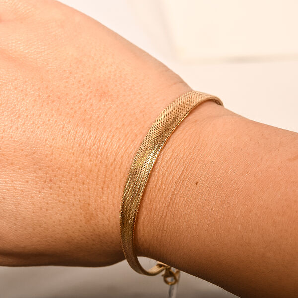 Armband im Netz-Design, 585 Gold, 18+2,5 cm image number 4