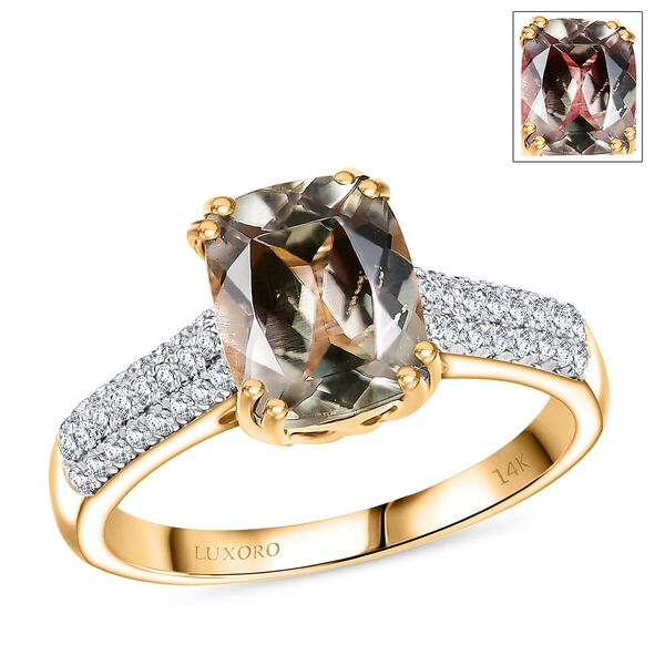 AAA Turkizit, Weißer Diamant Ring 585 Gold (Größe 17.00) ca. 2,60 ct image number 0