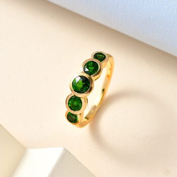 Nat&uuml;rlicher Chromdiopsid-Ring - 1,57 ct.