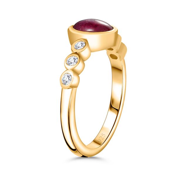 2er-Set AA Afrikanischer Rubin und Zirkon-Schmuckset - 2,53 ct. image number 5