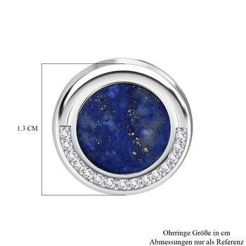 LUSTRO STELLA Lapislazuli und Zirkonia Ohrringe - 5,27 ct.