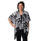 Kimono mit Quasten, Einheitsgröße Schwarz