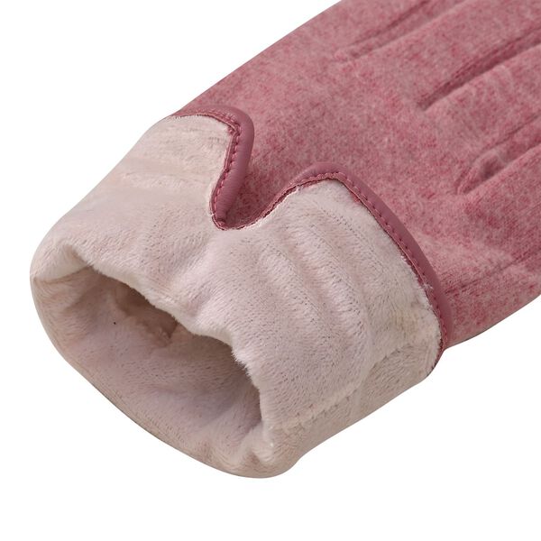 Kaschmirhandschuhe mit Mikroplüschfutter, Altrosa image number 7