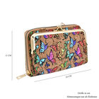 Crossbody Tasche aus Naturkork mit RFID-Schutz, bunte Schmetterlinge image number 6
