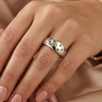 Mehrfarbiger Diamant-Ring - 0,14 ct.