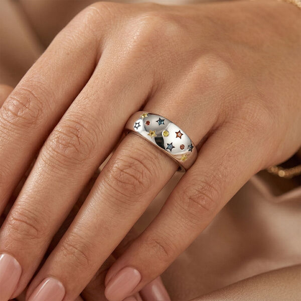 Mehrfarbiger Diamant-Ring - 0,14 ct. image number 2