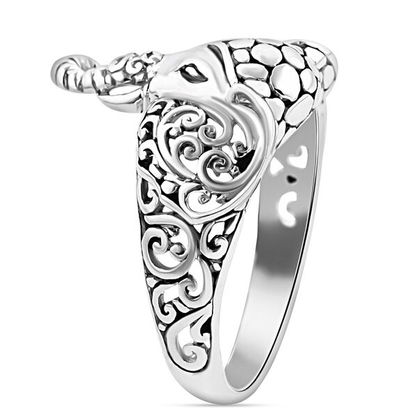Royal Bali Kollektion- Elefant Ring in 925 Silber image number 3